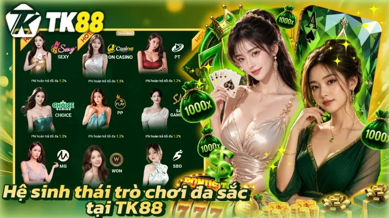 Danh mục giải trí phong phú đáp ứng nhiều phong cách trải nghiệm